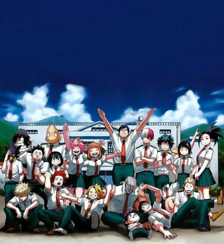 Моя геройская академия фото класса 1 а Pin on My hero academia manga