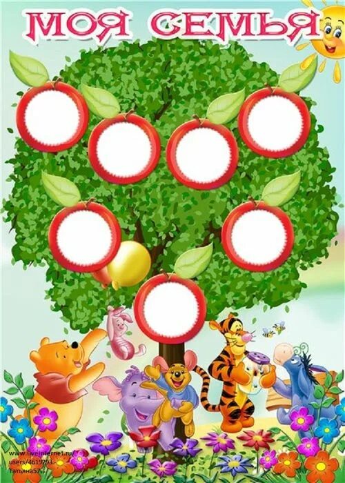 Моя семья оформление для детского сада ЛЕКСИЧЕСКАЯ ТЕМА "СЕМЬЯ". форум Babyblog Frame