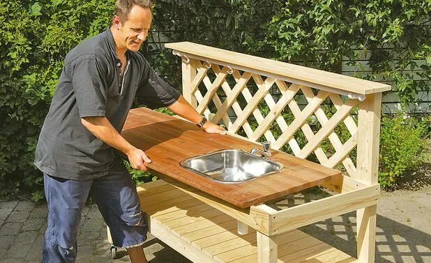 Мойка для беседки своими руками Pin on Gartenideen
