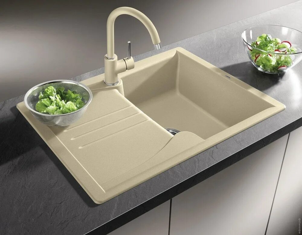 Мойка для кухни фото Смеситель Blanco Mida Silgranit 524206 для кухонной мойки - Купить в официальном