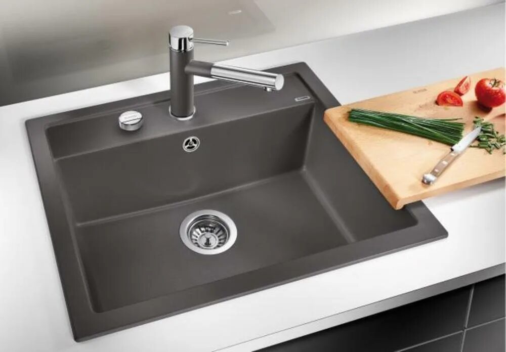 Мойка для кухни фото в интерьере Кухонная мойка Blanco DALAGO 6 SILGRANIT PuraDur 518850, темная скала по цене от