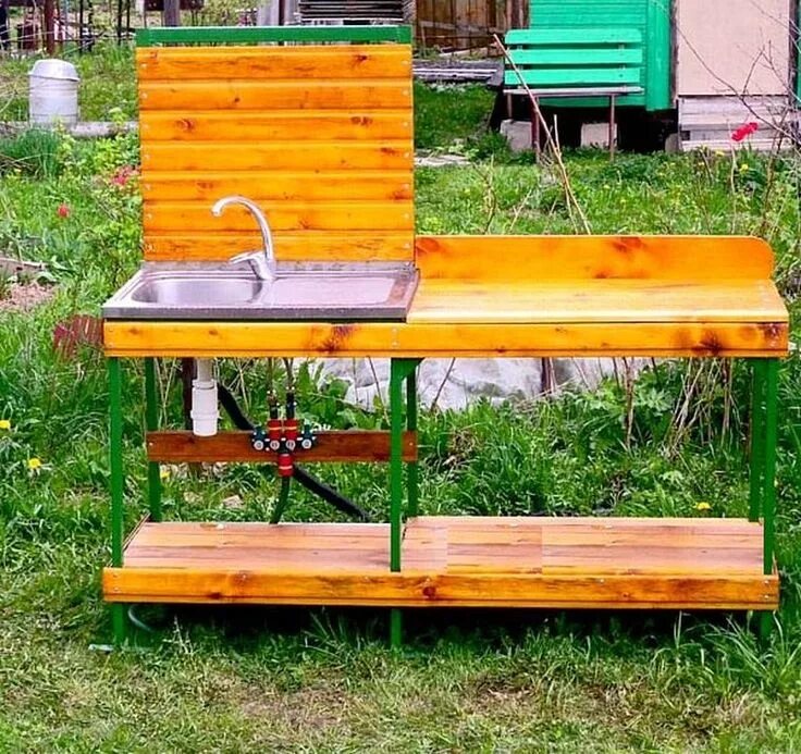 Мойка на даче своими руками Уличный умывальник Outdoor sinks, Backyard design, Backyard