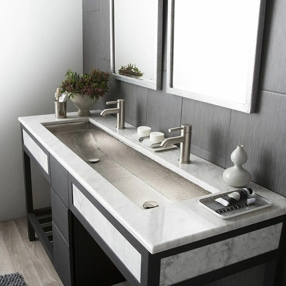 Мойка в ванну фото Native Trails Copper Trough 48 - Trough Sinks - Bath #troughsink Trough sink bat