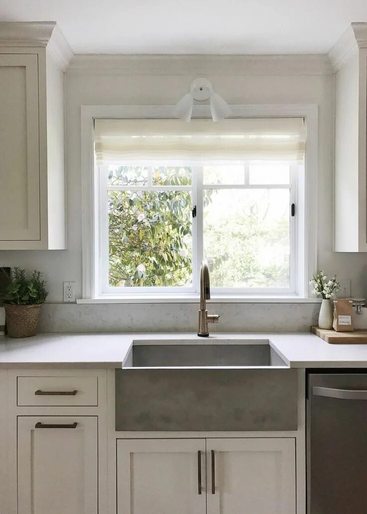 Мойки под окном фото 30+ Kitchen Window Ideas (Modern, Large, and Small Kitchen Window Dressing Ideas