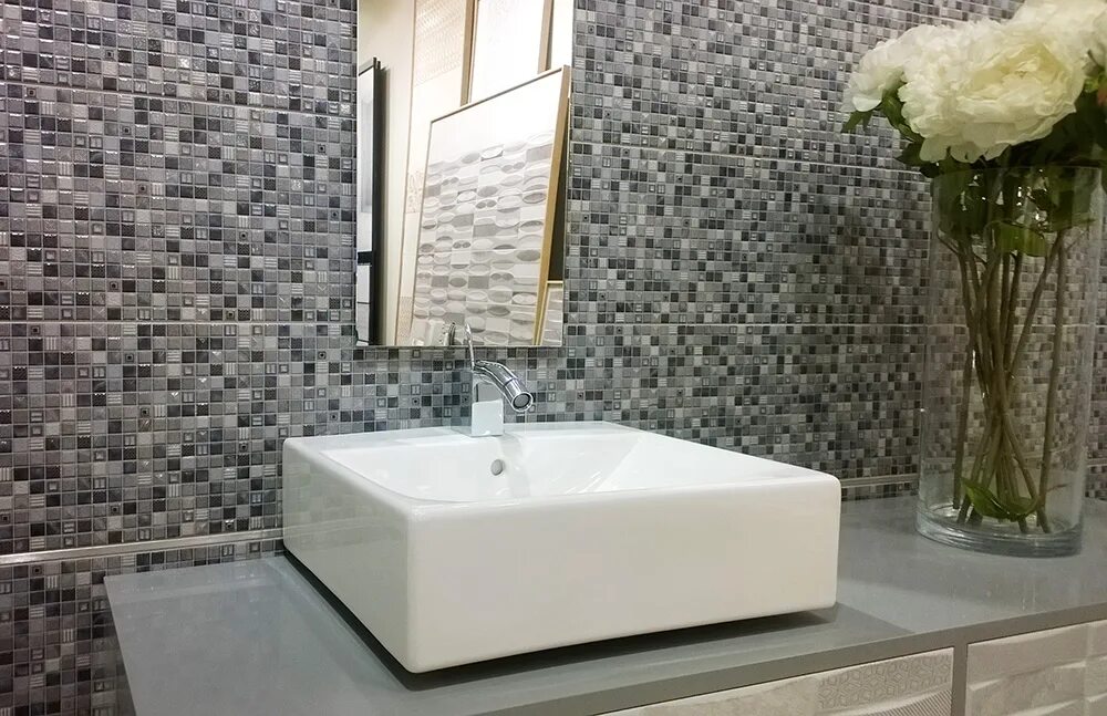 Мозаичная плитка фото Керамическая плитка Glass Azul 25 × 75 - Emigres, 404 - Плитка ZONE