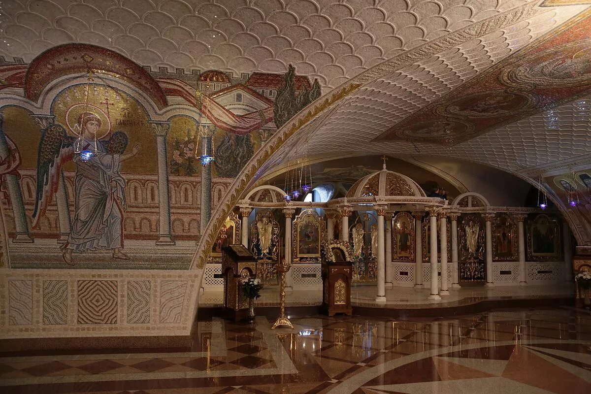 Мозаичный храм в дивеево фото и описание В Благовещенском соборе Дивеева освящен придел в честь явления Божией Матери пре