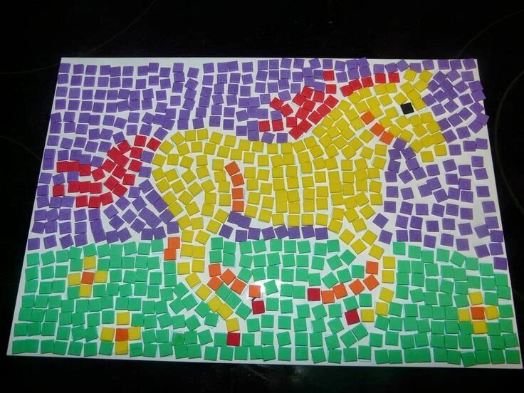 Мозаика из бумаги фото Paper Mosaic Art Projects for Kids Roman mosaic art, Mosaic art, Mosaic art proj