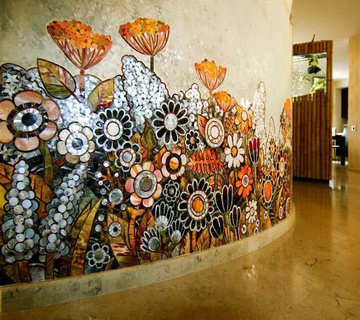 Мозаика на стене в интерьере Объекты Мозаики Mosaic wall art, Mosaic artwork, Mosaic art