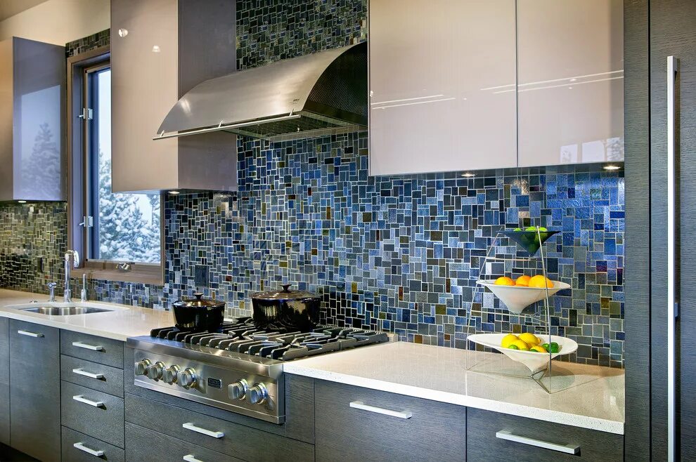 Мозаика плитка фото кухня Buckhead Client's Ski Retreat - Kitchen - Современный - Кухня - Атланта - от экс