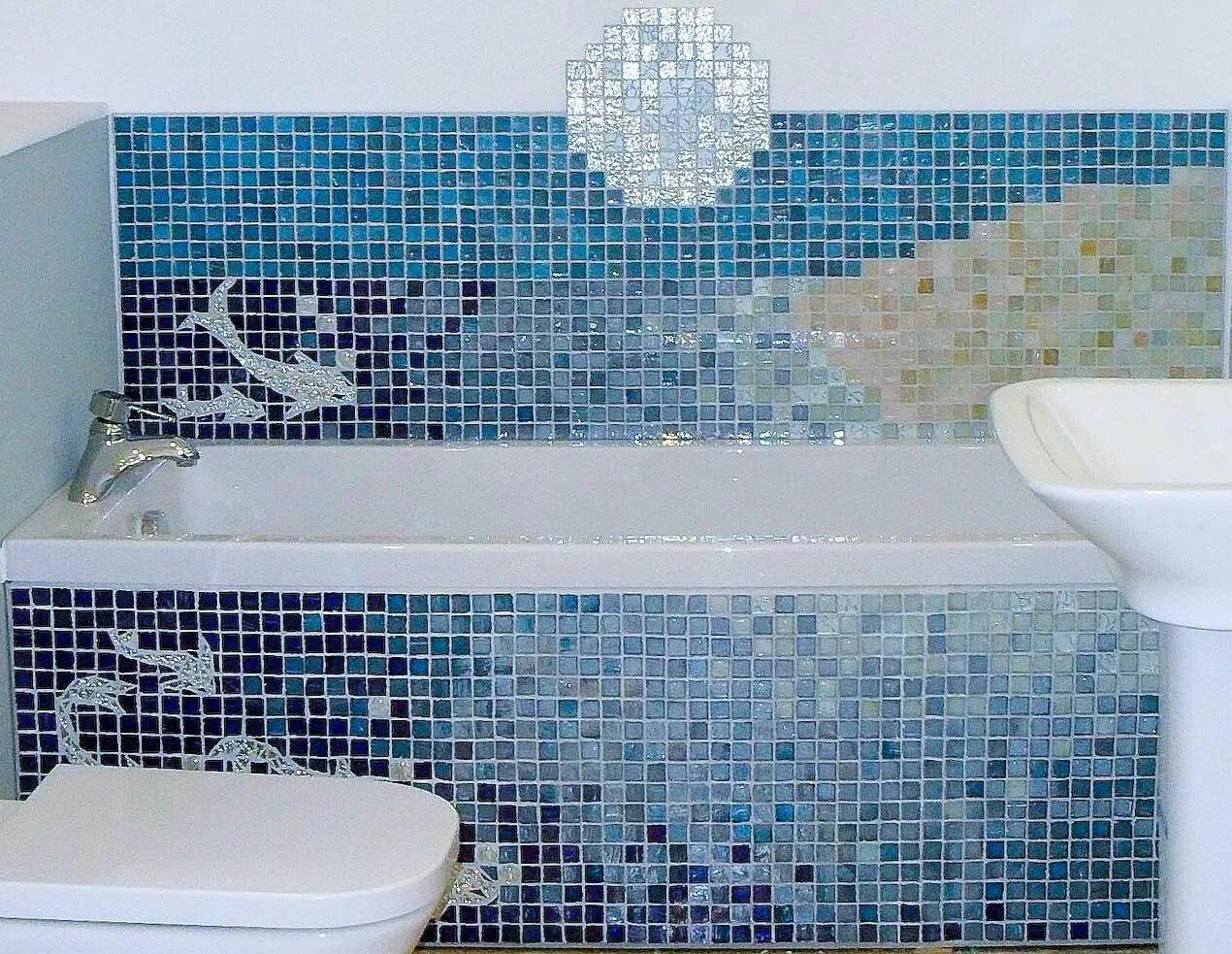 Мозаика плитка в ванну фото 38+ Awesome Mosaic Tiles Images Glass mosaic tiles, Bathroom wall decor, Bathroo