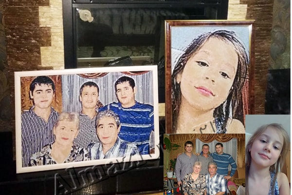 Мозаика по фото челябинск Заказать алмазную мозаику по фотографии в москве фото