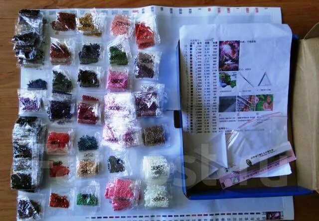 Мозаика по фото инструкция Картина "алмазной" мозаики Триптих Волна 90*30 см, новый, в наличии. Цена: 1 500