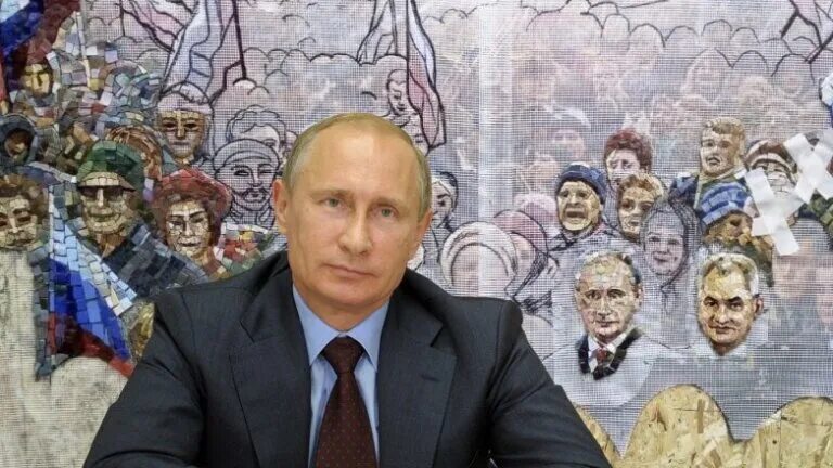 Мозаика путин в храме фото Мозаику с изображением Путина убрали из храма Минобороны - TV-Nord Știri Televiz