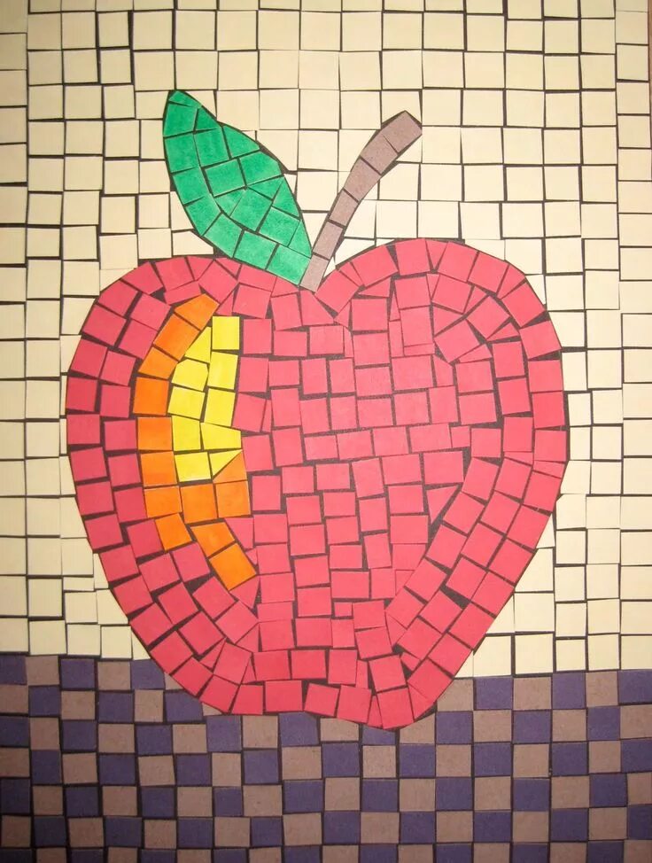 Мозаика своими руками рисунки схемы Mosaics TeachKidsArt Mosaico de papel, Retrato mosaico, Mosaicos romanos