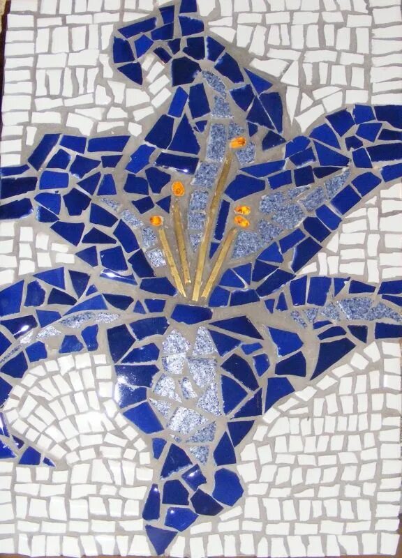 Мозаика своими руками схемы "Lily" by Kelly Christopher Custom mosaic, Mosaic, Mosiac