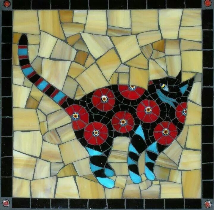 Мозаика своими руками схемы Christine Braillier Mosaic animals, Mosaic tile art, Mosaic art