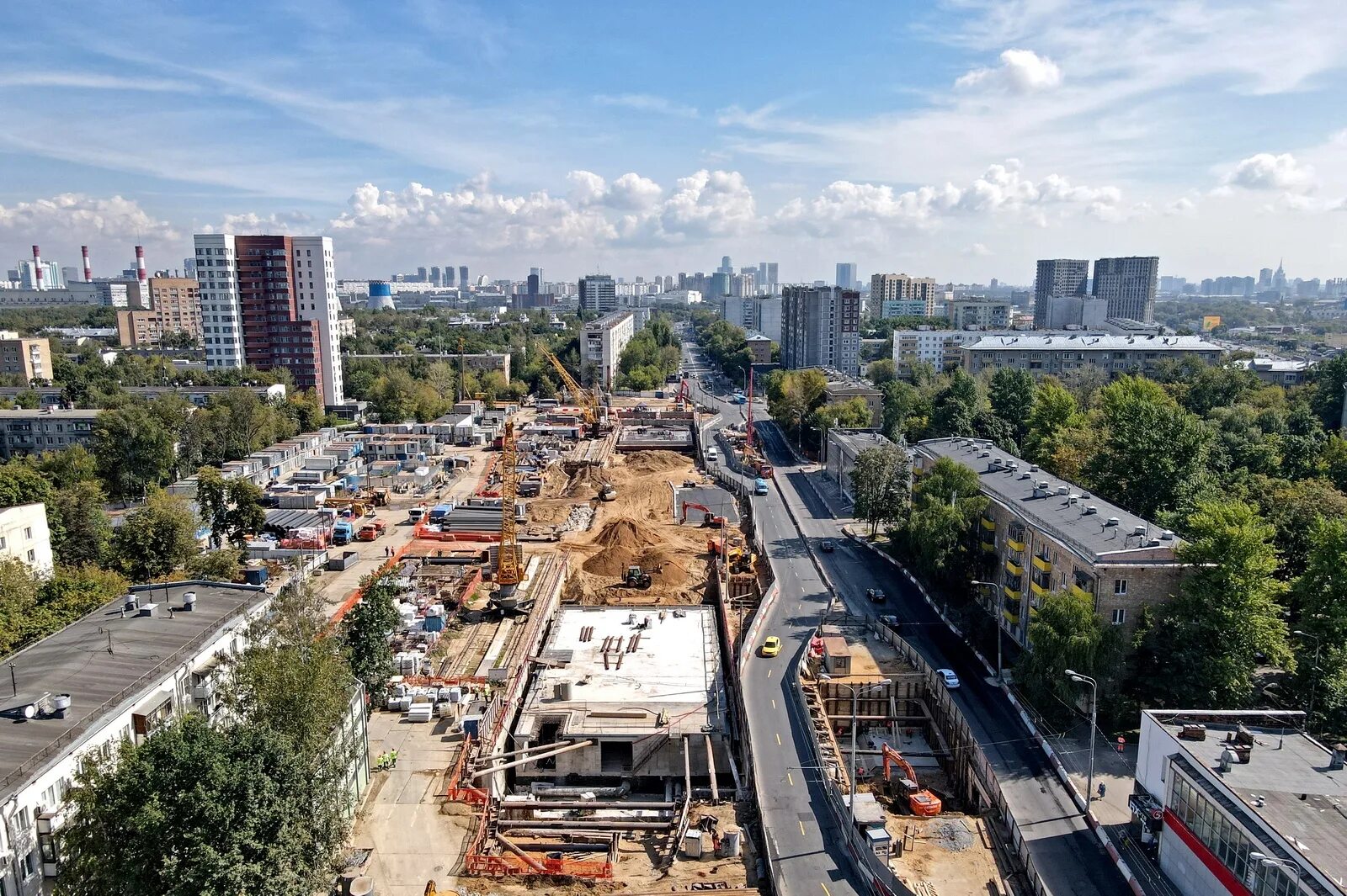 Народное ополчение москва проспект маршала жукова фото Строительство станции БКЛ "Народное Ополчение" (ранее "Карамышевская"). С. Собян