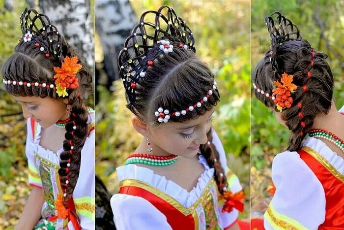Народные прически для девочек Россия кокошник Twist braid hairstyles, Twist hairstyles, Hair pieces