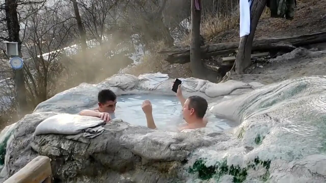 Народные ванны в пятигорске фото Зимние бесстыжие ванны. Пятигорск - YouTube