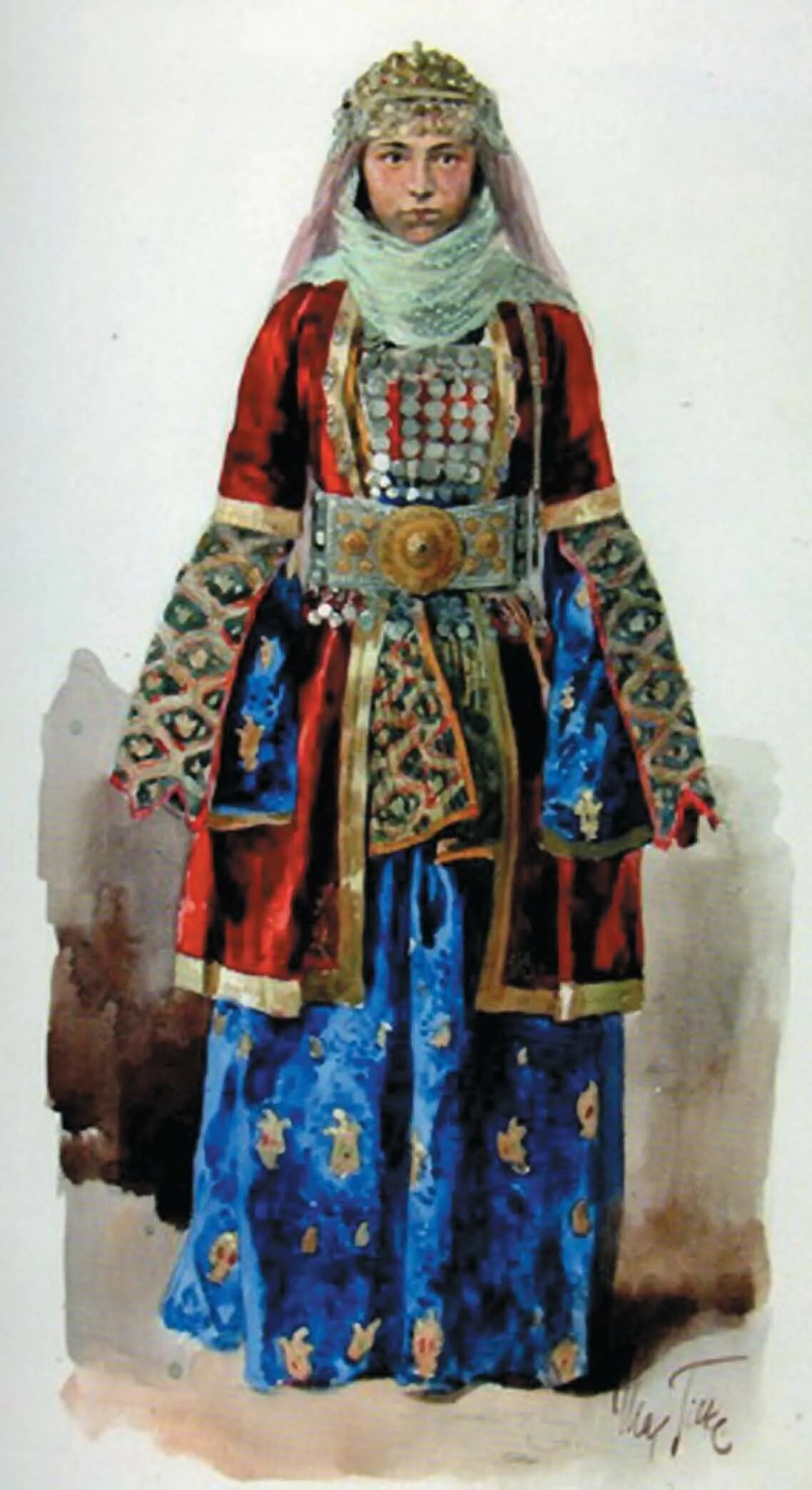 Народный костюм дагестанцев фото Дагестан одежда (фото) - atlasdress.ru