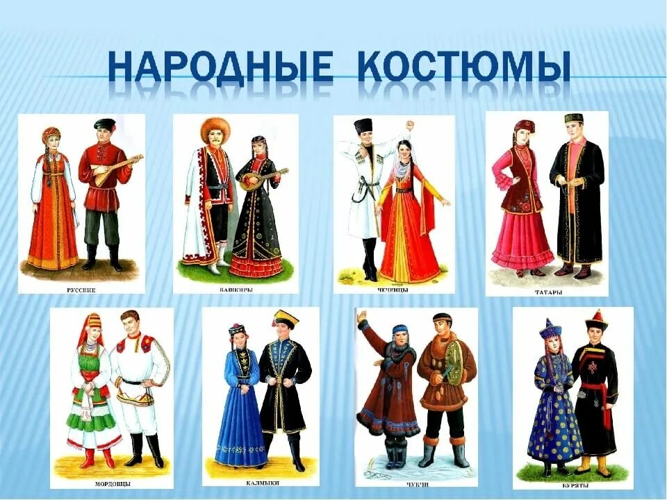 Народы россии окружающий мир фото Видеоролик "Национальные костюмы народов мира" 2021, Урюпинский район - дата и м