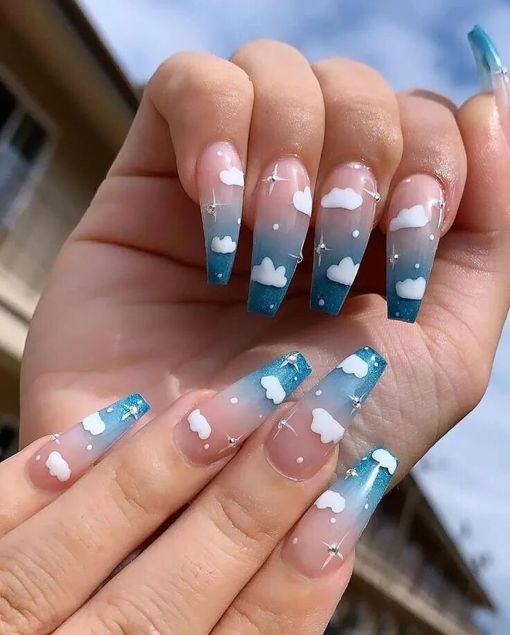 Нарощенные ногти идеи маникюра nails fashion style design art Tırnak, Tırnak fikirleri, Parlayan tırnaklar