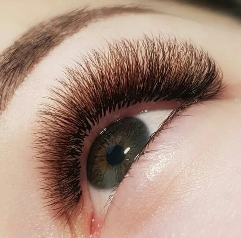 Нарощенные ресницы классика коричневые фото Record for eyelash extensions in brown color any volume 2-10d 1500 rubles! 2023 