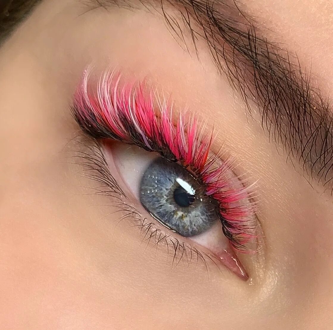 Нарощенные ресницы цветные фото Цветные ресницы Trucco occhi, Ciglia, Trucco