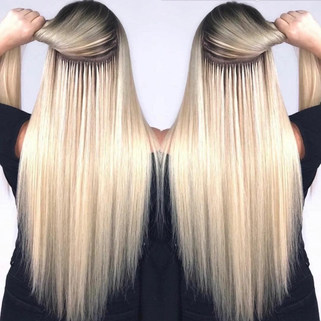 Нарощенные волосы фото Magnificent installation done by @tbhairandmakeup! #Dreamcatchershairextensions 