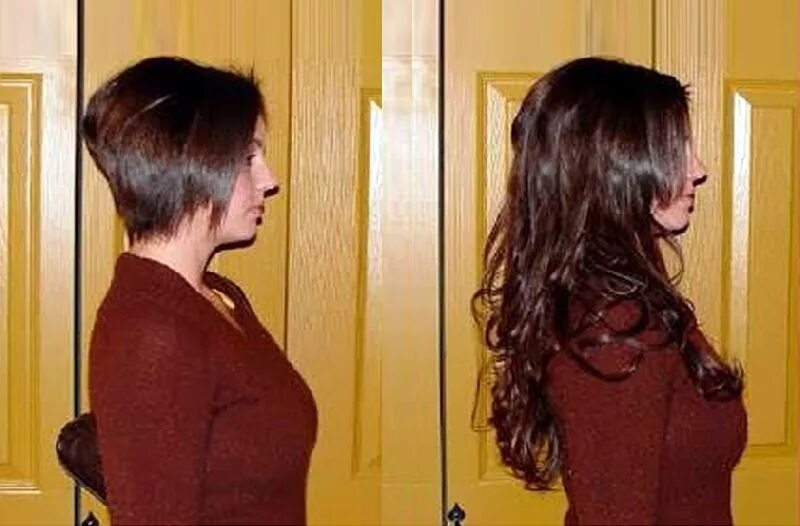 Нарощенные волосы на короткие волосы фото Retailer of Hair Wigs from Delhi, Delhi by Adrina Wigs
