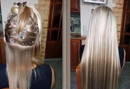 Нарощенные волосы светлые фото Наращивание волос и ресниц по доступным ценам, стоимость: 400 руб, частное объяв