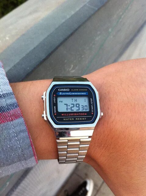 Наручные часы касио фото Casio Часы наручные Электронные Наручные часы Casio A159WA-N1 - купить с доставк