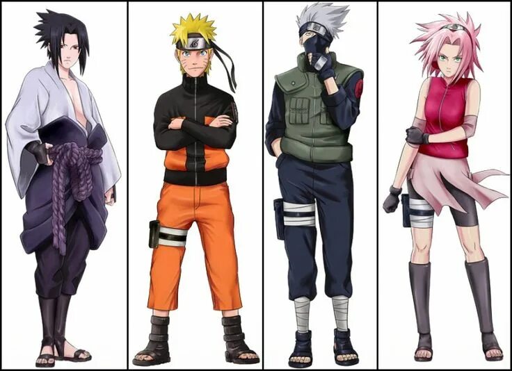 Наруто герой фото Team 7 vs Previous Kage - Battles - Comic Vine Naruto teams, Naruto episodes, Te