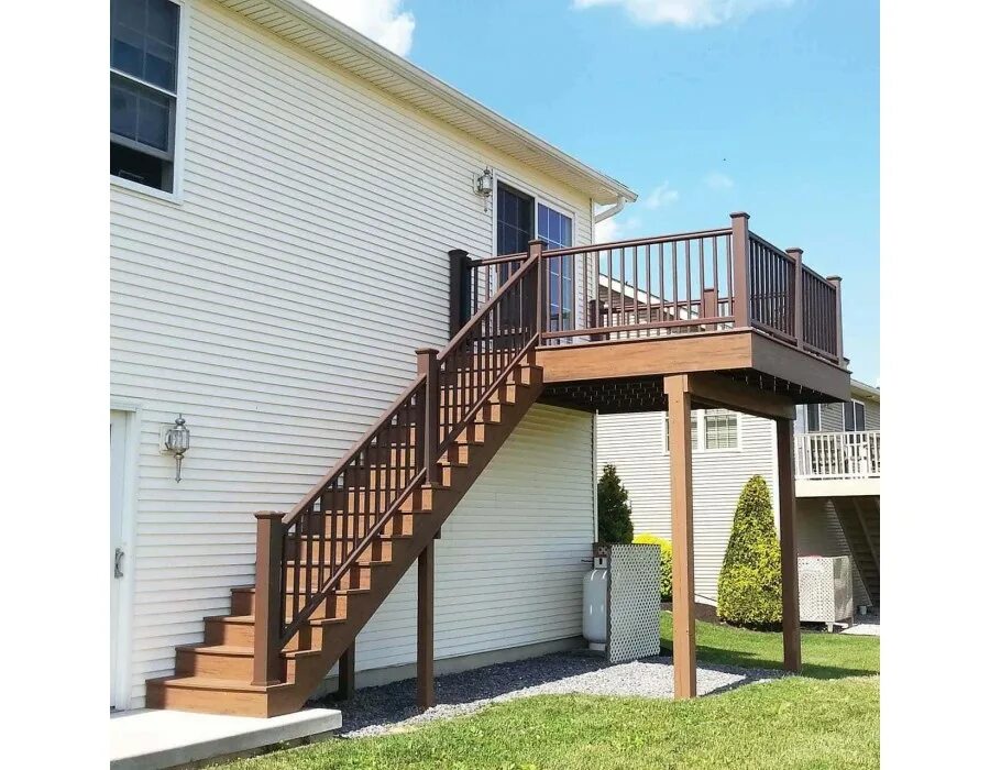 Наружная лестница фото CM Stair Ступени CM Decking Дуб купить