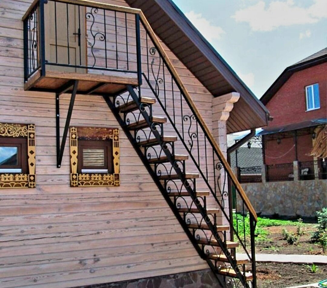 Наружная лестница на второй этаж фото Евгений Дмитриевич Попов - Ремонт и строительство, Строительство гаражей, Ремонт