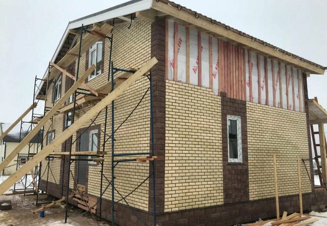 Наружная обшивка каркасного дома варианты Бригада по сайдингу в Шатуре: 120 фасадчиков с отзывами и ценами на Яндекс Услуг