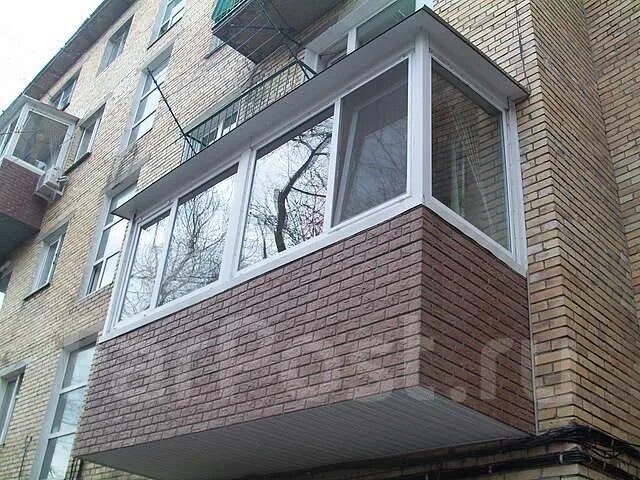 Наружная отделка балкона фото Установка и ремонт ОКОН, Балконов, Лоджий в Артеме