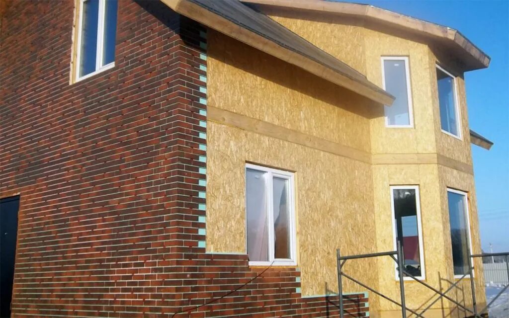 Наружная отделка дома из сип панелей варианты Фасадные панели для отделки дома - плюсы и минусы