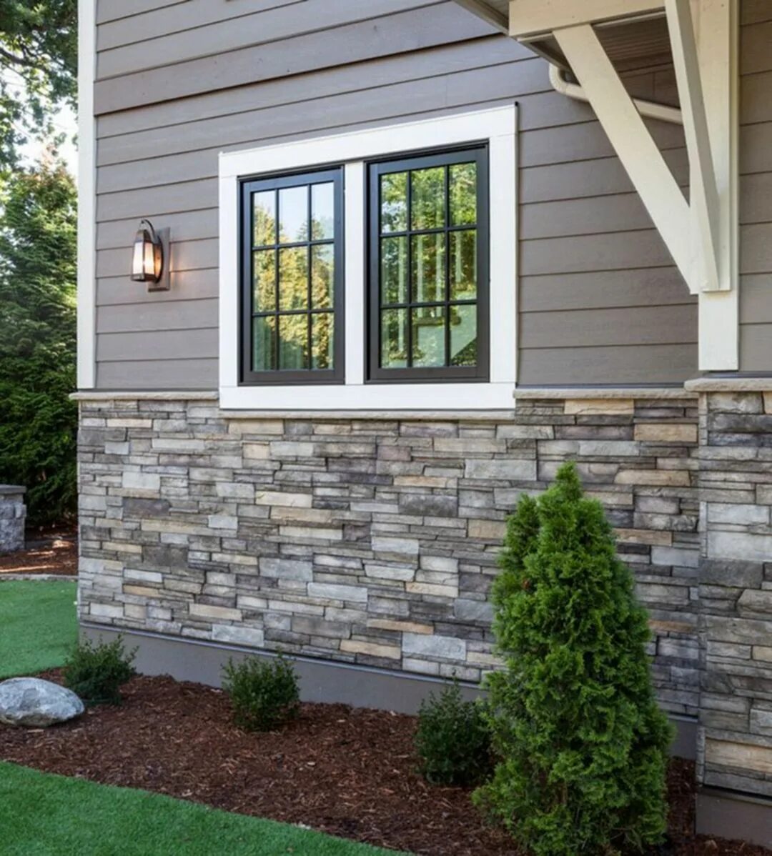 Наружная отделка дома варианты 15 Most Unique Home Exterior with Stone Ideas For Amazing Home Exterior house co