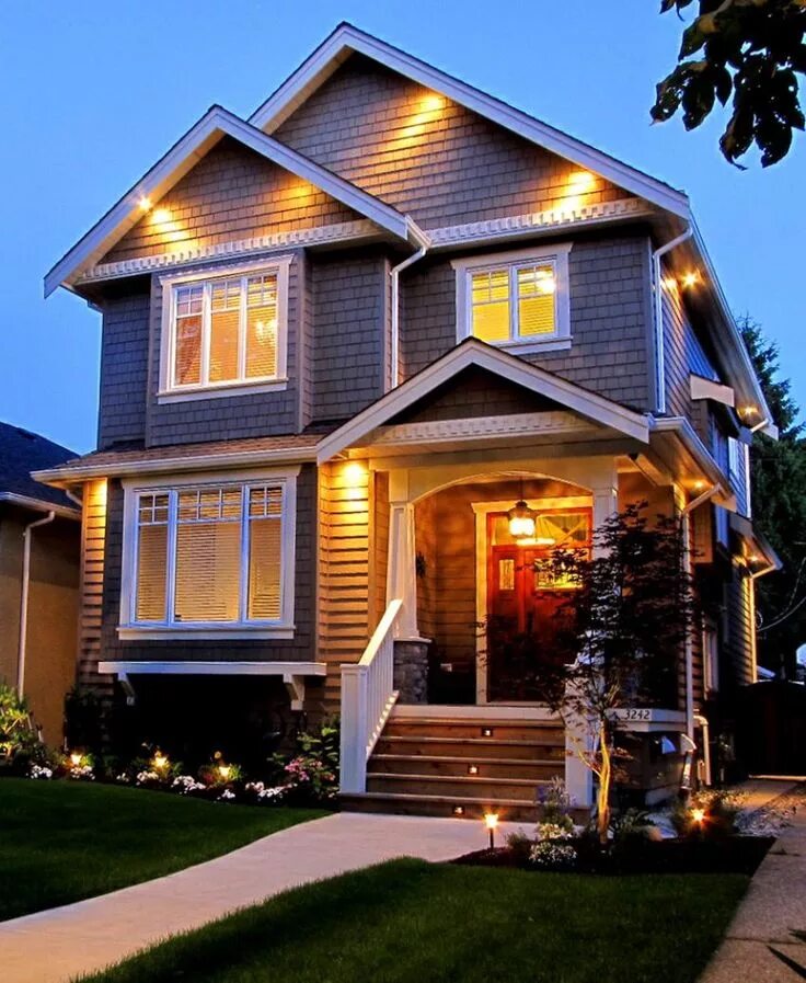 Наружное оформление домов addicthome.info Dream house exterior, Craftsman exterior, House exterior