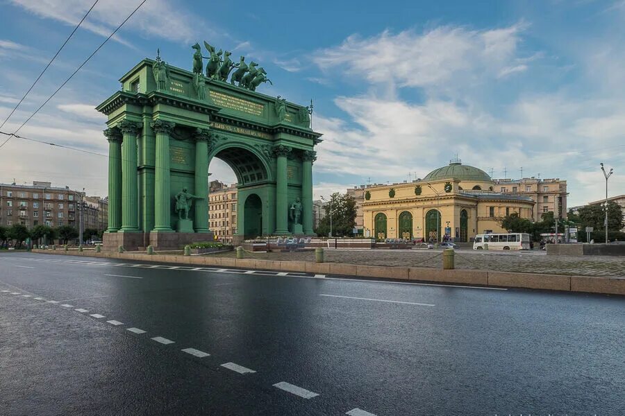 Нарвская площадь стачек 2 фото Маршрут по советскому прошлому вокруг метро "Нарвская" - Питер Online