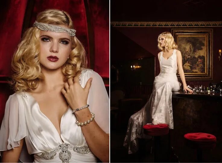 Наряд в стиле голливуд женский Glamorous Old Hollywood Inspired Bridal Fashion from Cathleen Jia - Chic Vintage