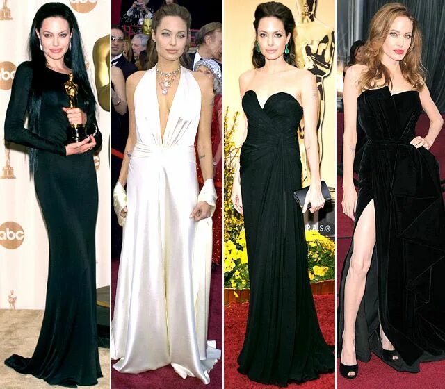 Наряд в стиле голливуд женский Oscars: Stars' Looks Through the Years Celebrity dresses, Angelina jolie red car