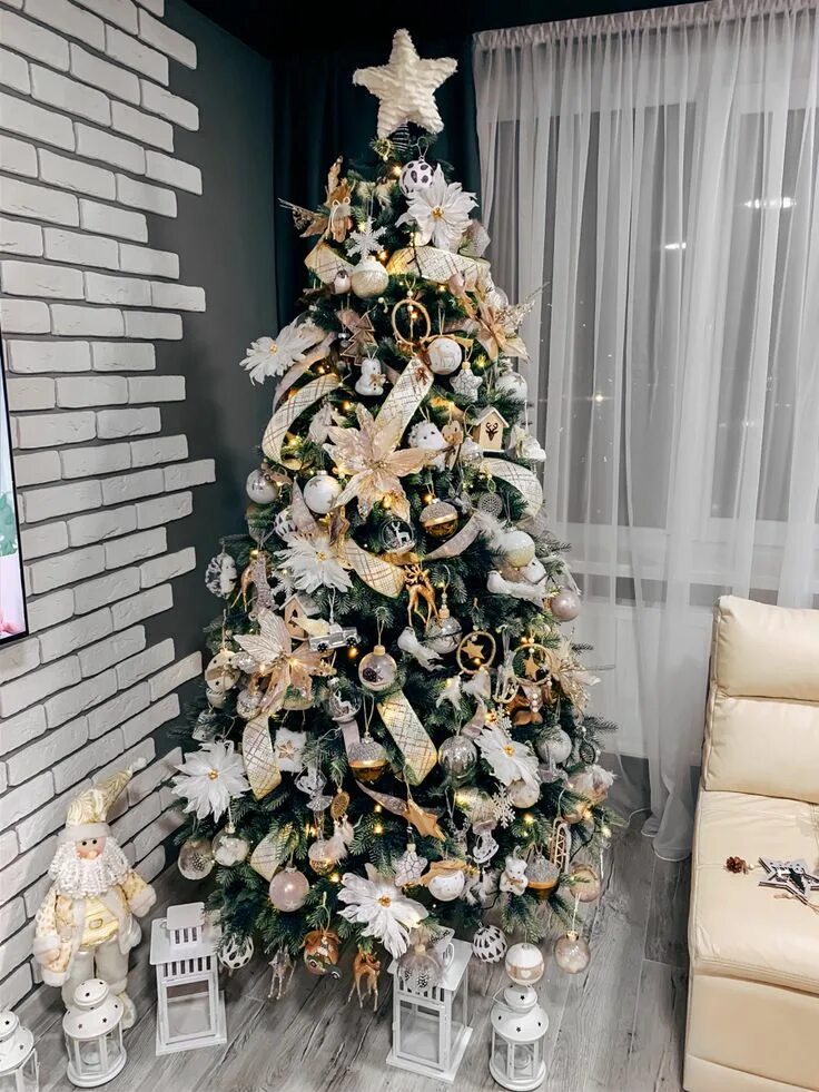 Нарядить елку стильно реальные фото Елка на Новый год. Белая елка. Christmas tree decorating themes, Beautiful chris
