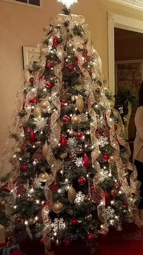 Нарядить елку стильно реальные фото Weihnachtsbaum, Christbaum Christmas tree decorating themes, Christmas tree deco