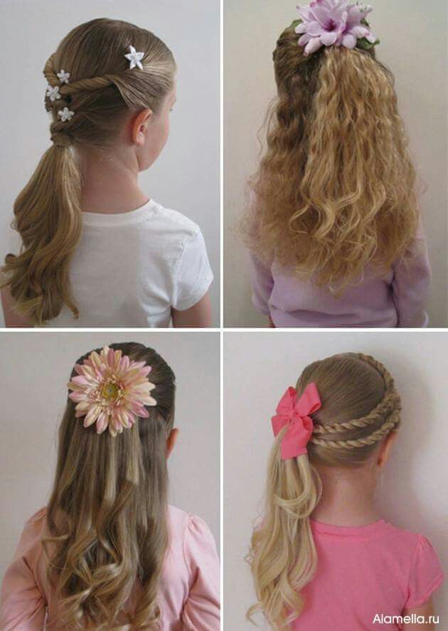 Нарядная прическа для девочки на длинные волосы Pin auf Hair styles