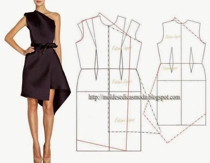 Нарядное платье без выкройки TRANSFORMAÇÃO DE VESTIDO-40 Moldes Dicas Moda Одежда, Выкройки одежды, Выкройка 