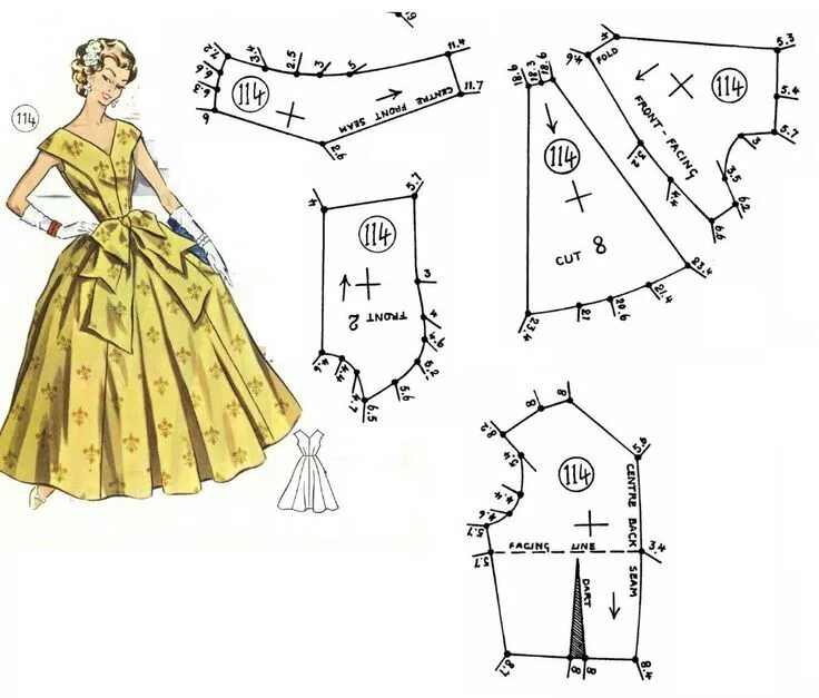 Нарядные платья своими руками выкройки Pin en Выкройки Patrones para vestidos de muñecas, Patrones de vestido de costur