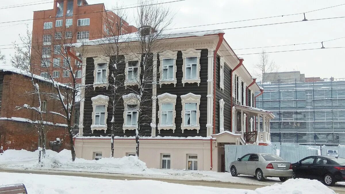 Нарым просп кирова 27а томск фото Волшебство Деревянного Зодчества: Томск, ул. Красноармейская WOODFOCUS - деревян