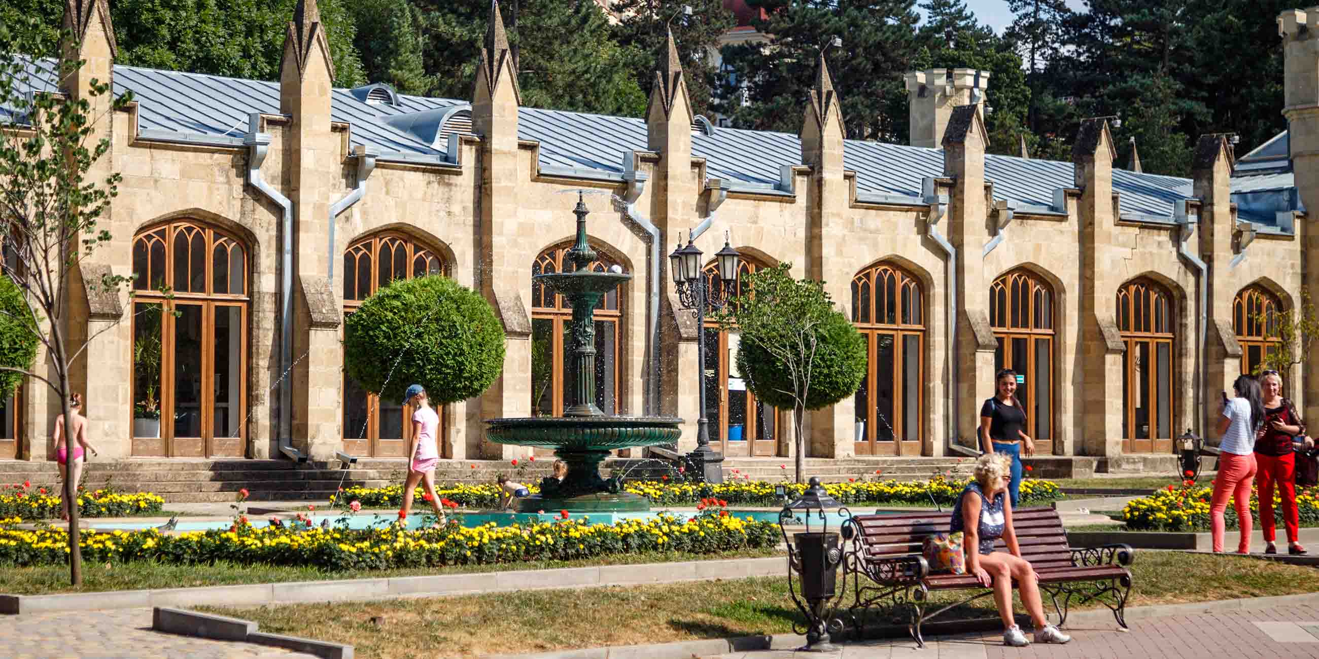 Нарзанная галерея ул алексея реброва 2 фото Нарзанная галерея в Кисловодске 2024: режим работы, фото, цены, адрес